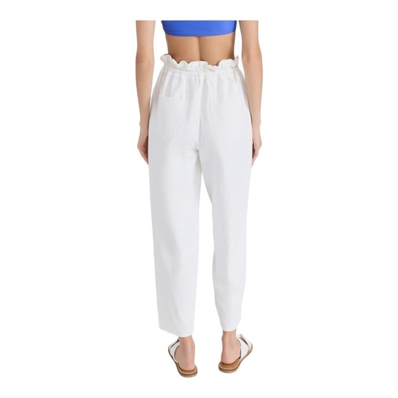 7 FOR ALL MANKIND PAPERBAG BALLOON WHITE JEANS NWOT - Picture 2 of 8